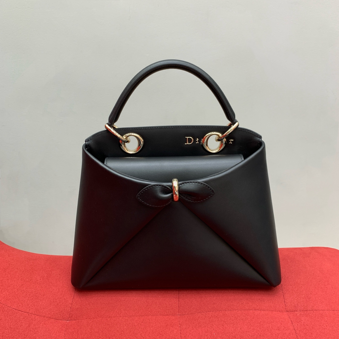 dior cigale geometric fold top handle shoulder bag